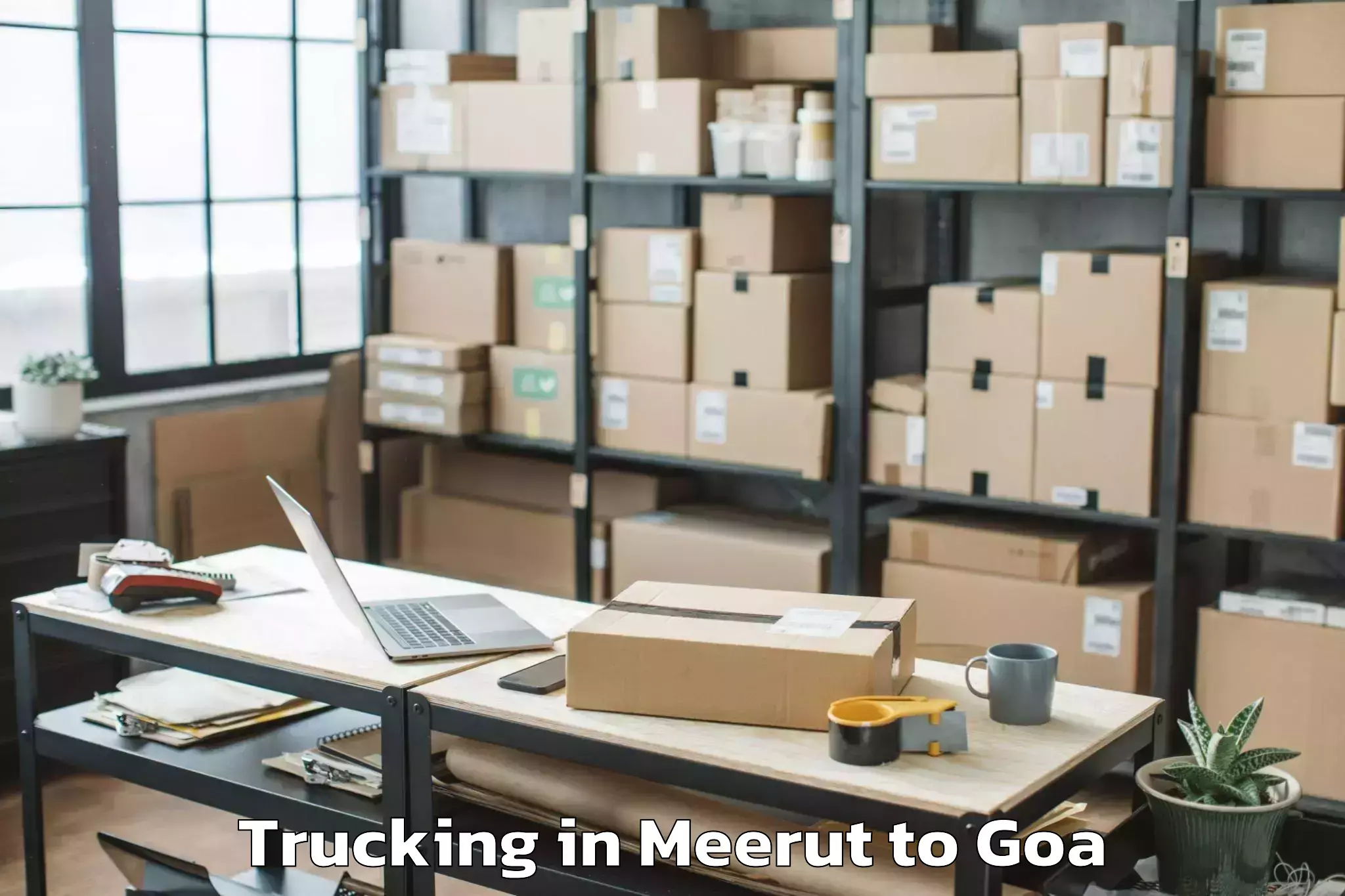 Affordable Meerut to Pernem Trucking